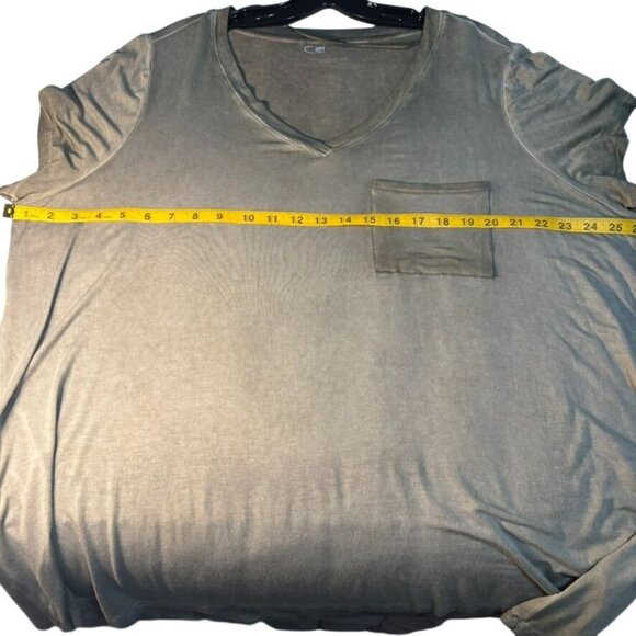 Cable & Gauge Sport Garment-Dyed V-Neck T-Shirt With Pocket 2X Jungle - Picture 10 of 10